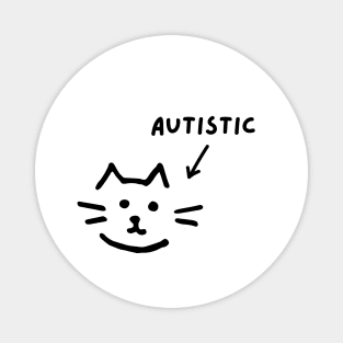Autistic Cat (Light) Magnet